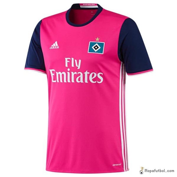 Camiseta Hamburgo S.V. Replica Segunda Ropa 2016/17 Rojo